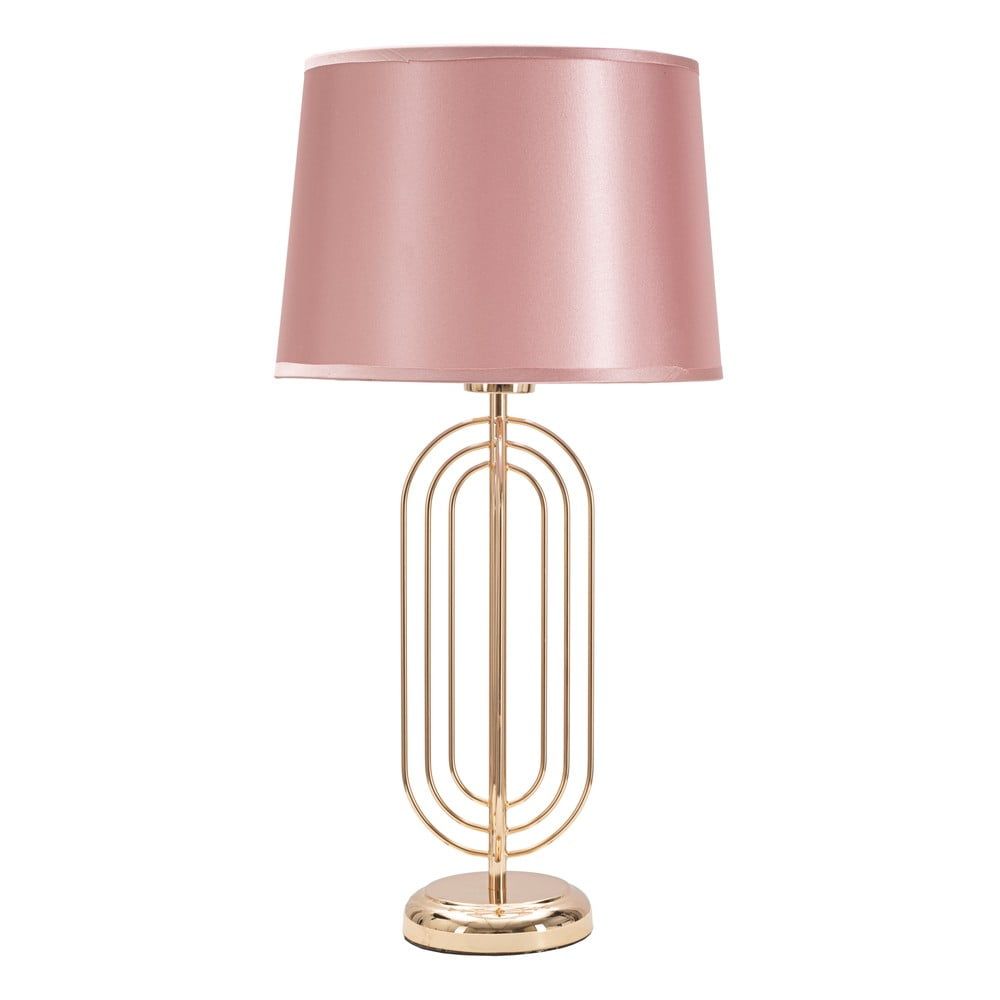 Ružová stolová lampa Mauro Ferretti Krista, výška 55 cm - Bonami.sk
