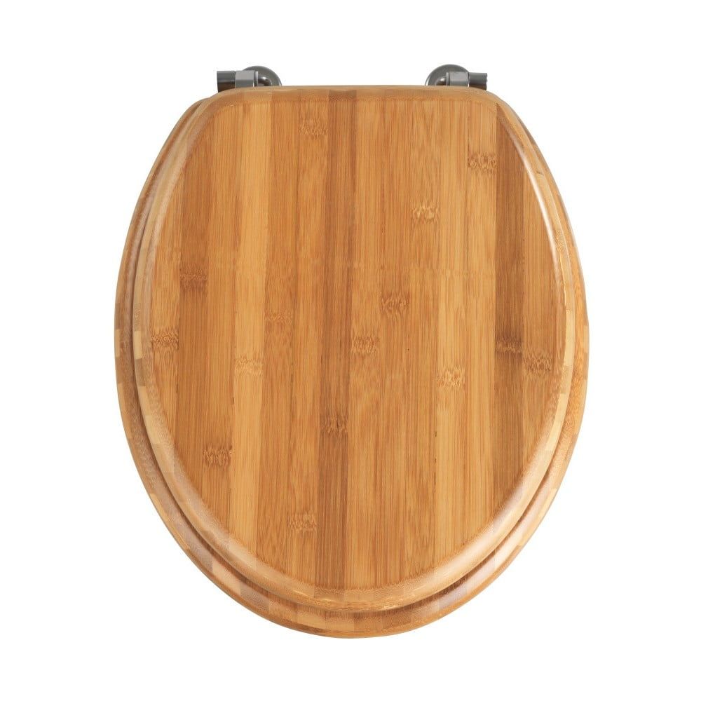 WC sedadlo z bambusového dreva Wenko Bamboo, 42,5 × 37 cm - Bonami.sk