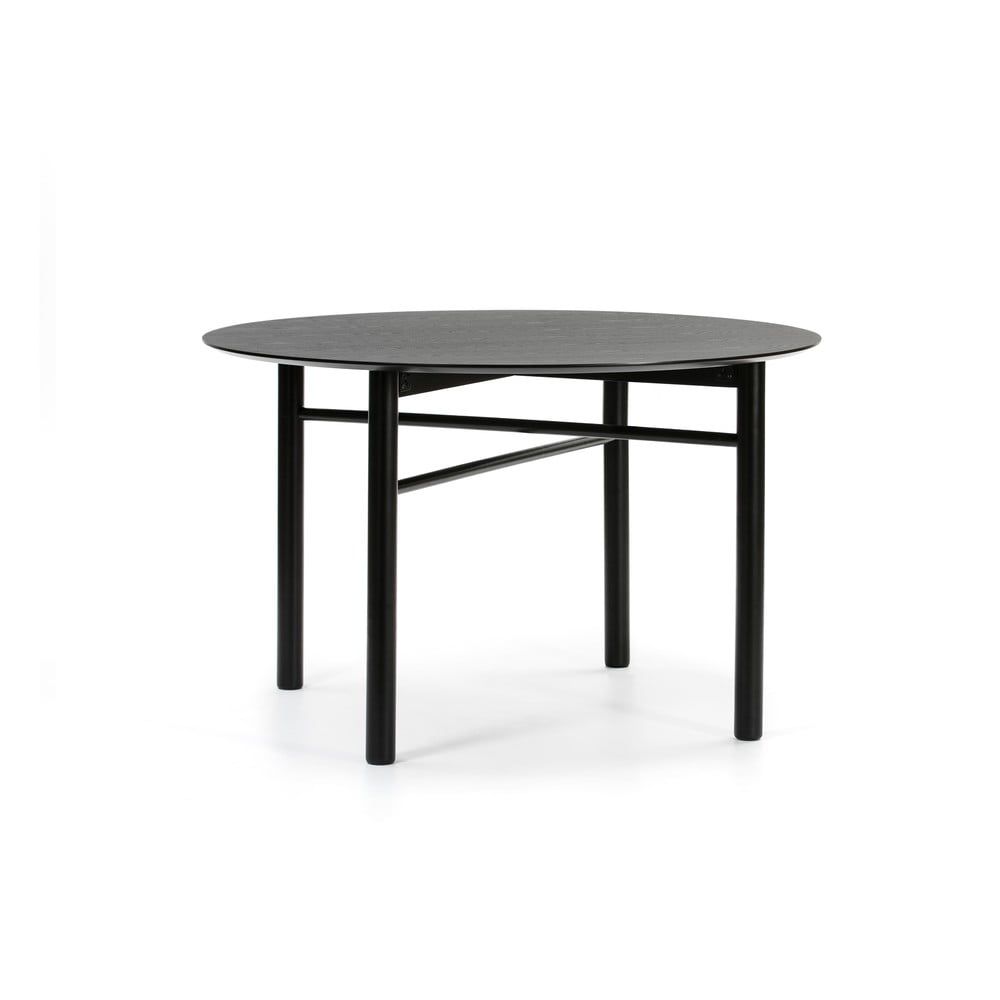 Čierny okrúhly jedálenský stôl Teulat Junco, ø 120 cm - Bonami.sk