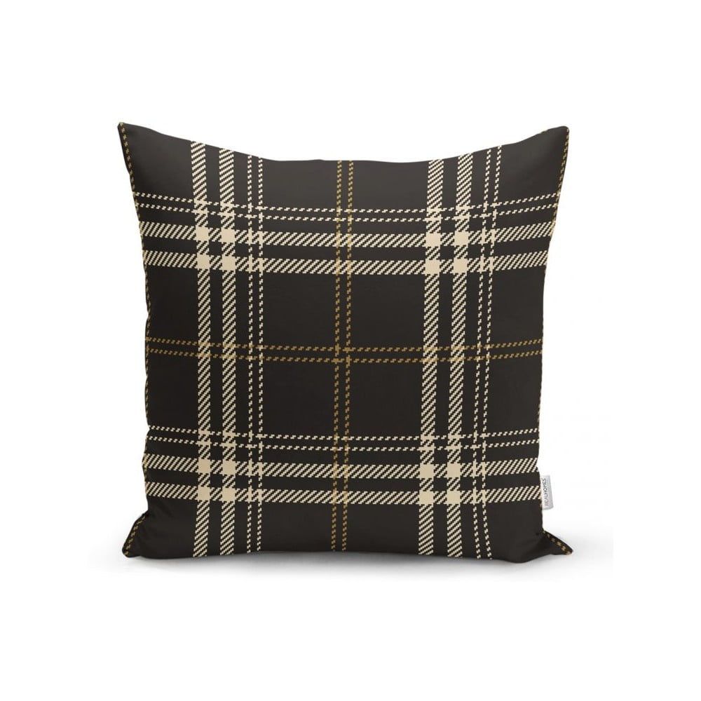 Čierno-béžová dekoratívna obliečka na vankúš Minimalist Cushion Covers Flannel, 35 x 55 cm - Bonami.sk