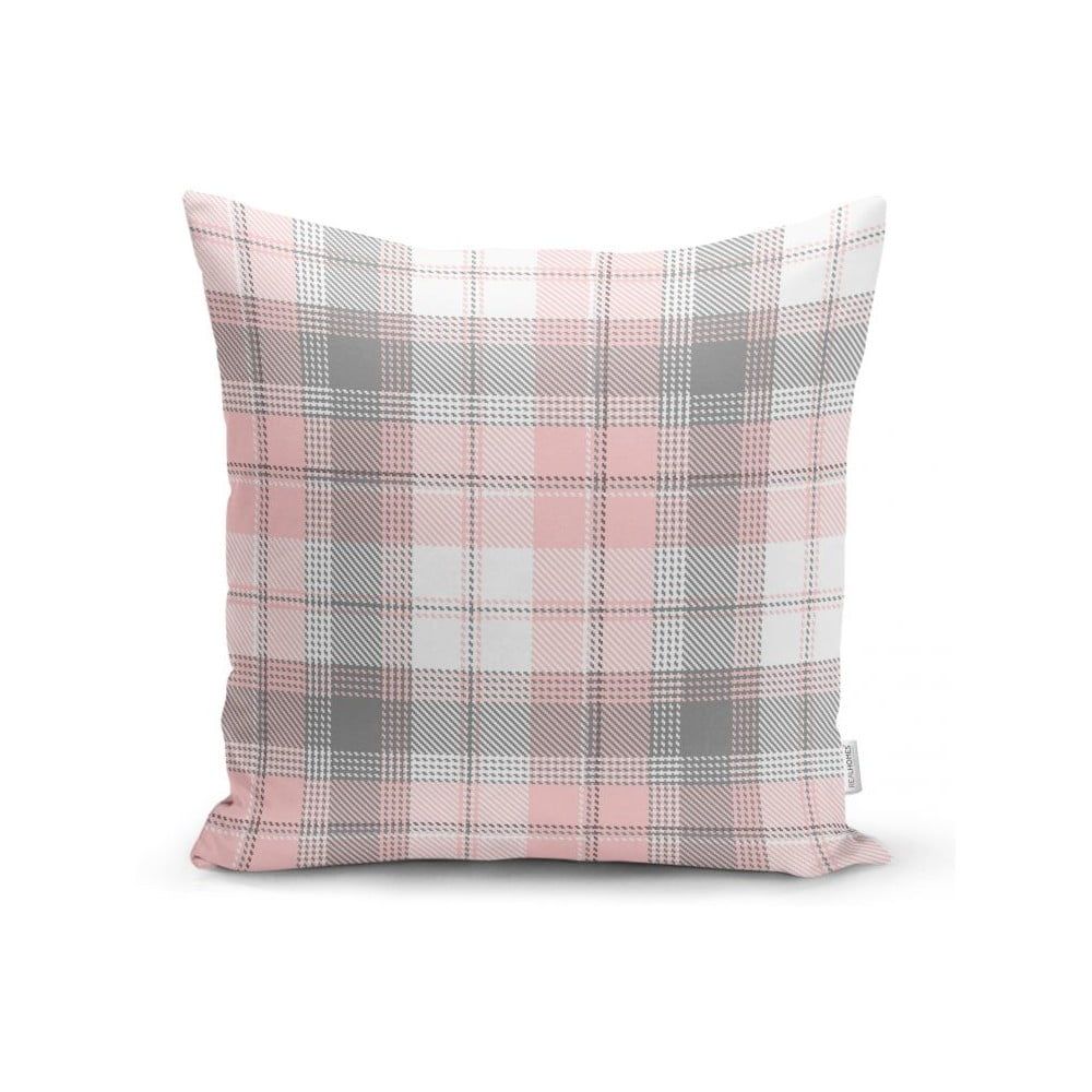 Sivo-ružová dekoratívna obliečka na vankúš Minimalist Cushion Covers Flannel, 35 x 55 cm - Bonami.sk