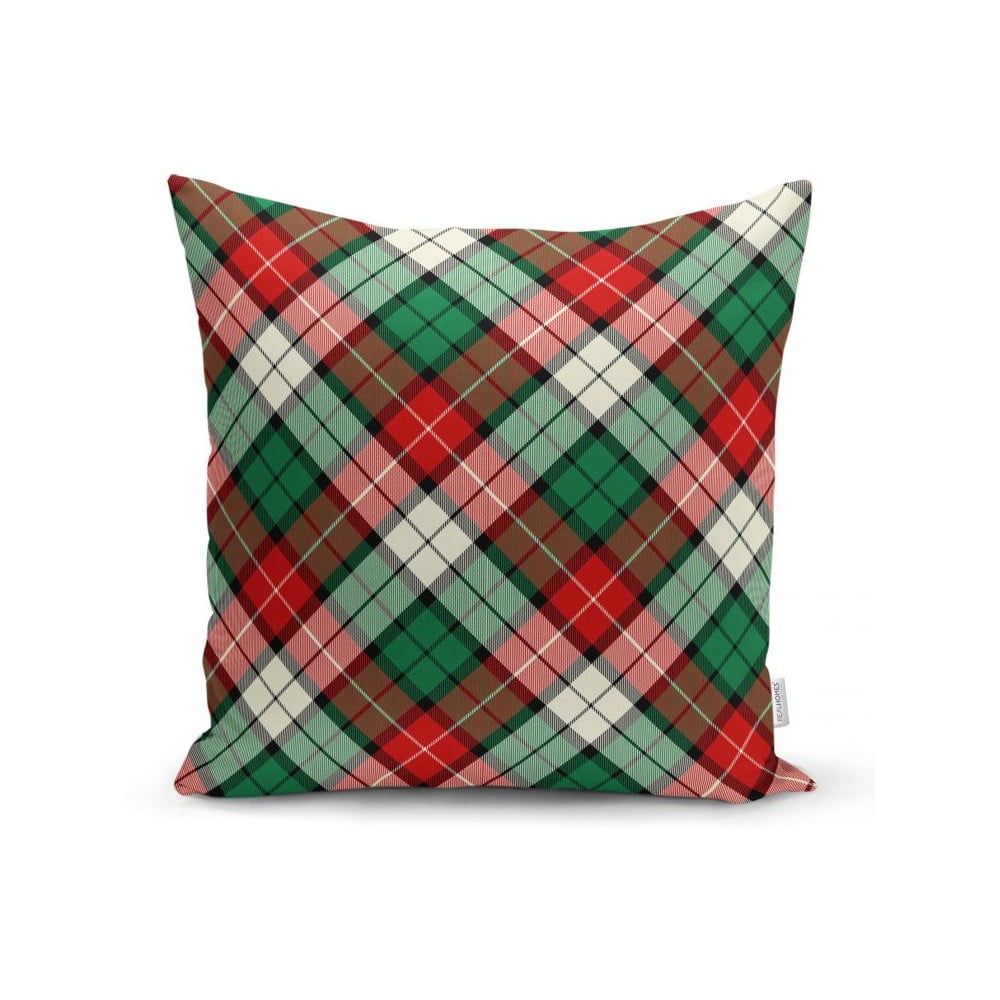 Zeleno-červená dekoratívna obliečka na vankúš Minimalist Cushion Covers Flannel, 35 x 55 cm - Bonami.sk