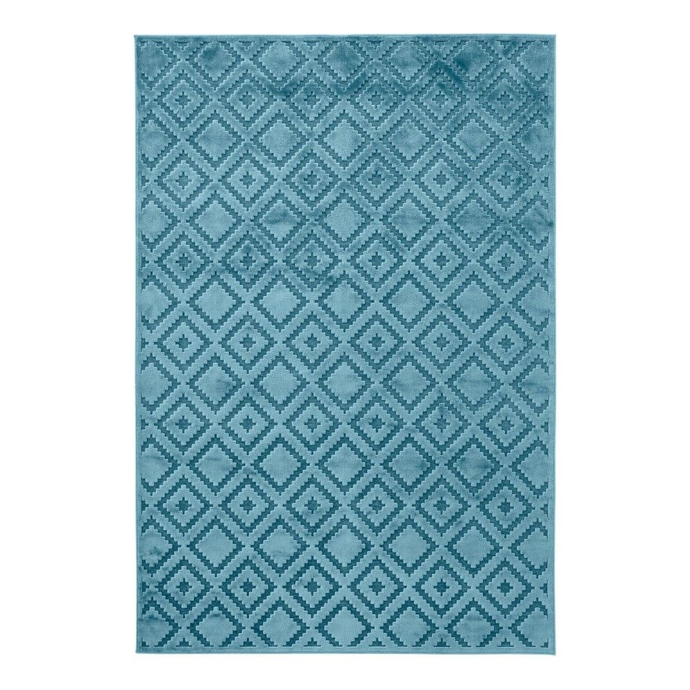 Modrý koberec z viskózy Mint Rugs Iris, 120 × 170 cm - Bonami.sk