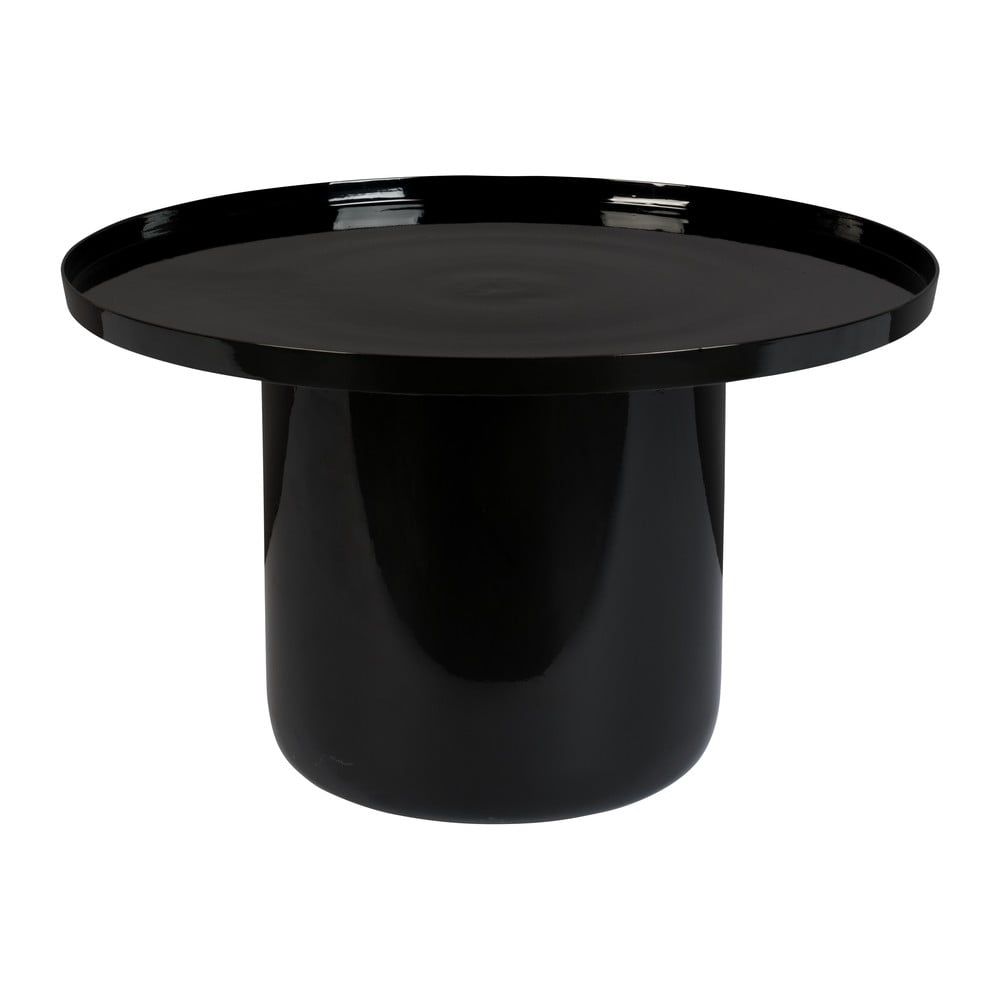 Čierny konferenčný stolík Zuiver Shiny Bomb, ø 67 cm - Bonami.sk