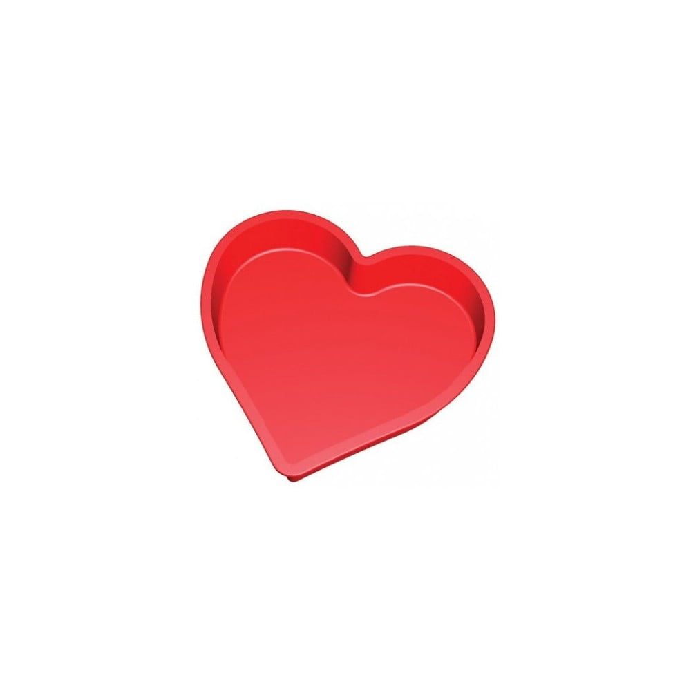 Červená silikónová forma v tvare srdca na pečenie Lékué - Bonami.sk