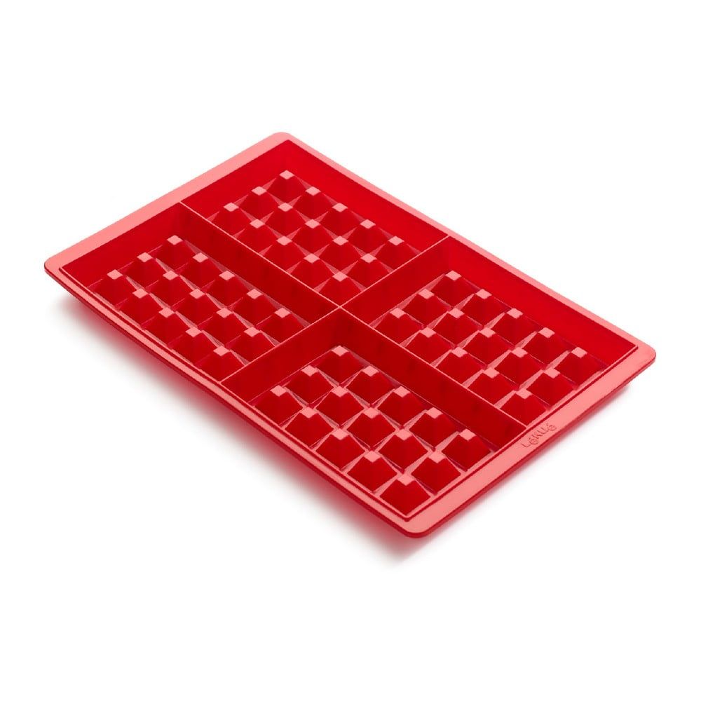Červená silikónová forma na wafle Lékué - Bonami.sk