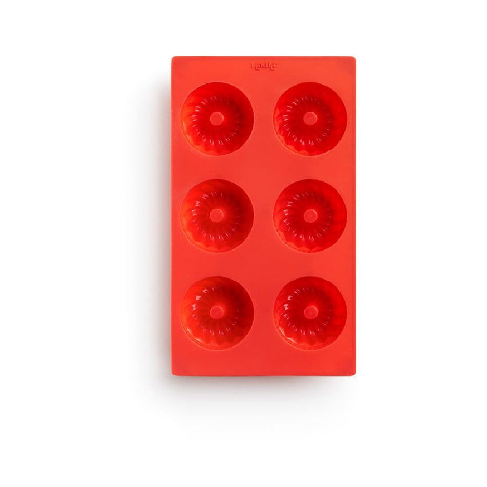 Červená silikónová forma na mini bábovky Lékué - Bonami.sk