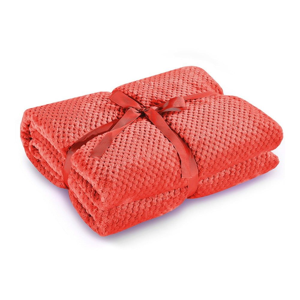Červená deka z mikrovlákna DecoKing Henry, 150 x 200 cm - Bonami.sk