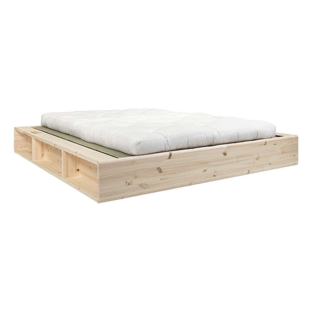 Dvojlôžková posteľ z masívneho dreva s futonom Double Latex a tatami Karup Design, 160 x 200 cm - Bonami.sk