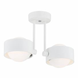 EULUNA Kúpeľňové stropné LED svietidlo Macedo 2-pl. biele