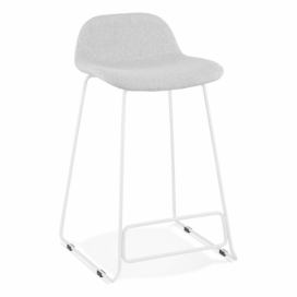 Čierna barová stolička s bielymi nohami Kokoon Vancouver mini, výška sedu 66 cm