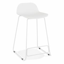 Biela barová stolička Kokoon Slade Mini, výška sedu 66 cm