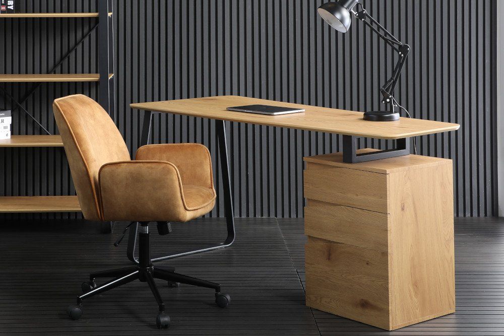 LuxD Dizajnový písací stôl Kiana 160 cm vzor dub - ESTILOFINA.SK