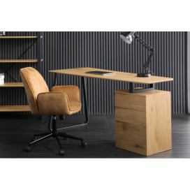 LuxD Dizajnový písací stôl Kiana 160 cm vzor dub