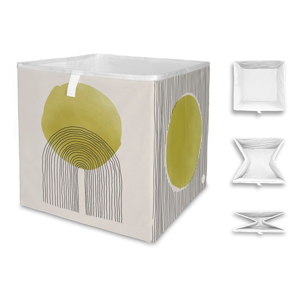 Béžovo-žltý úložný box z mikrovlákna Butter Kings Rising Sun, 32 l - Bonami.sk