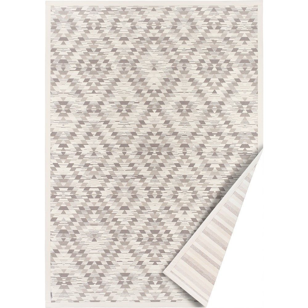 Bielo-sivý obojstranný koberec Narma Vergi, 70 x 140 cm - Bonami.sk