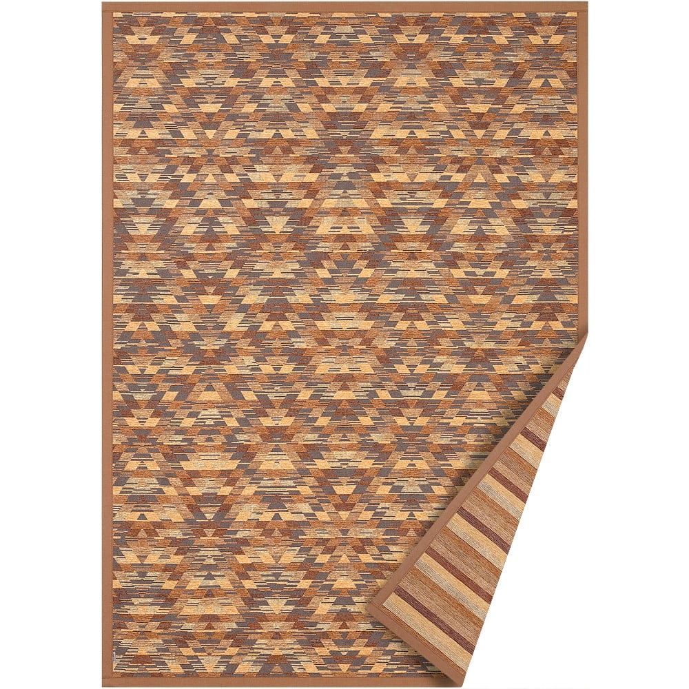 Hnedý obojstranný koberec Narma Vergi, 70 x 140 cm - Bonami.sk