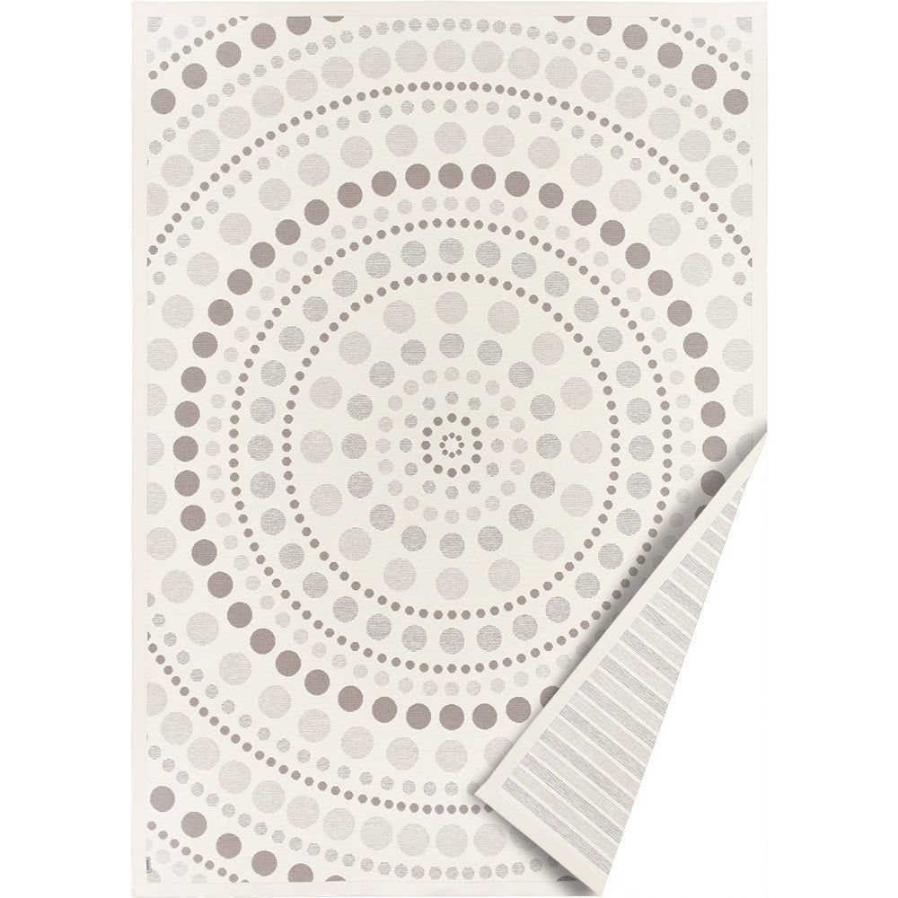 Bielo-sivý obojstranný koberec Narma Oola, 70 x 140 cm - Bonami.sk