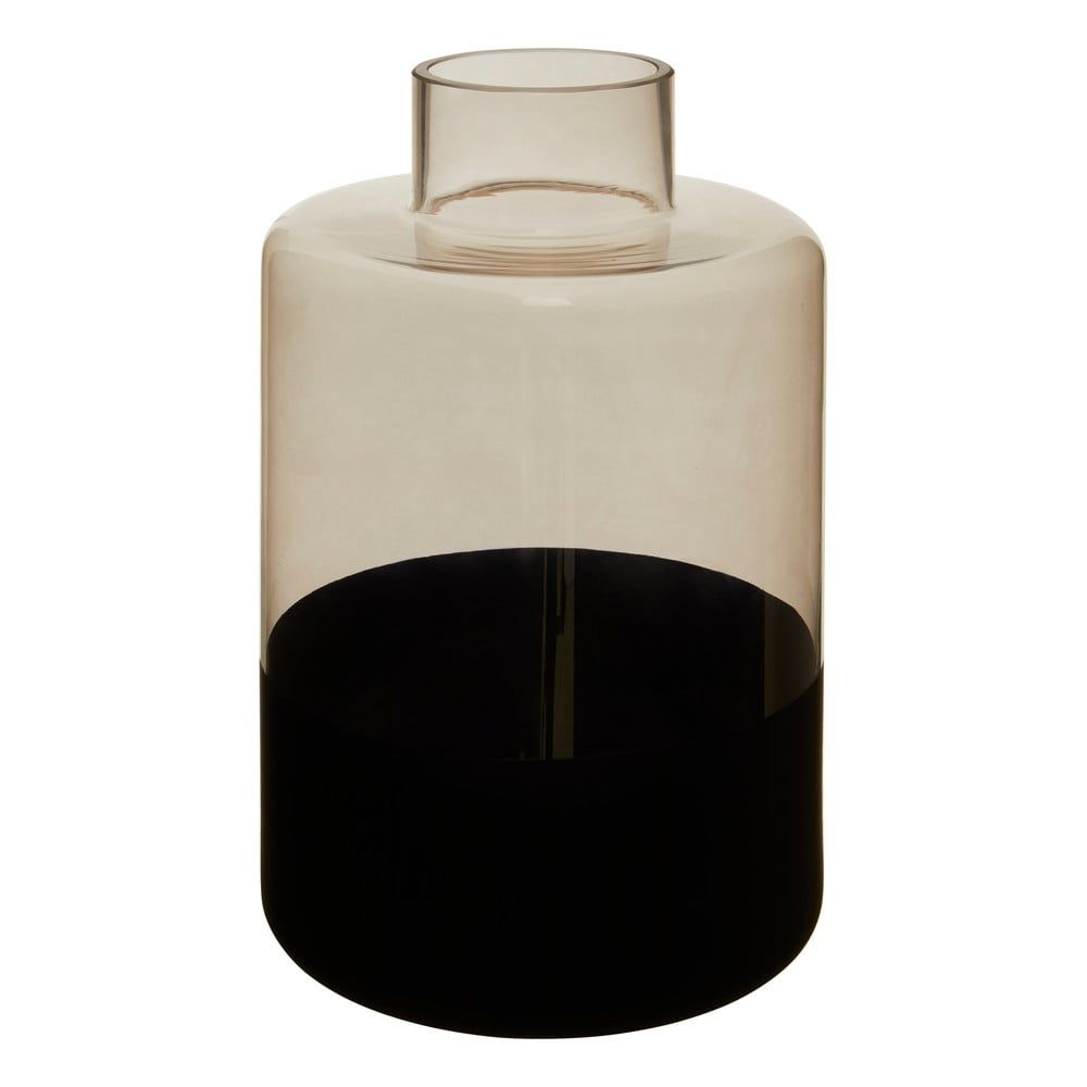 Sklenená váza s čiernymi detailmi Premier Houseware Cova, výška 32 cm - Bonami.sk