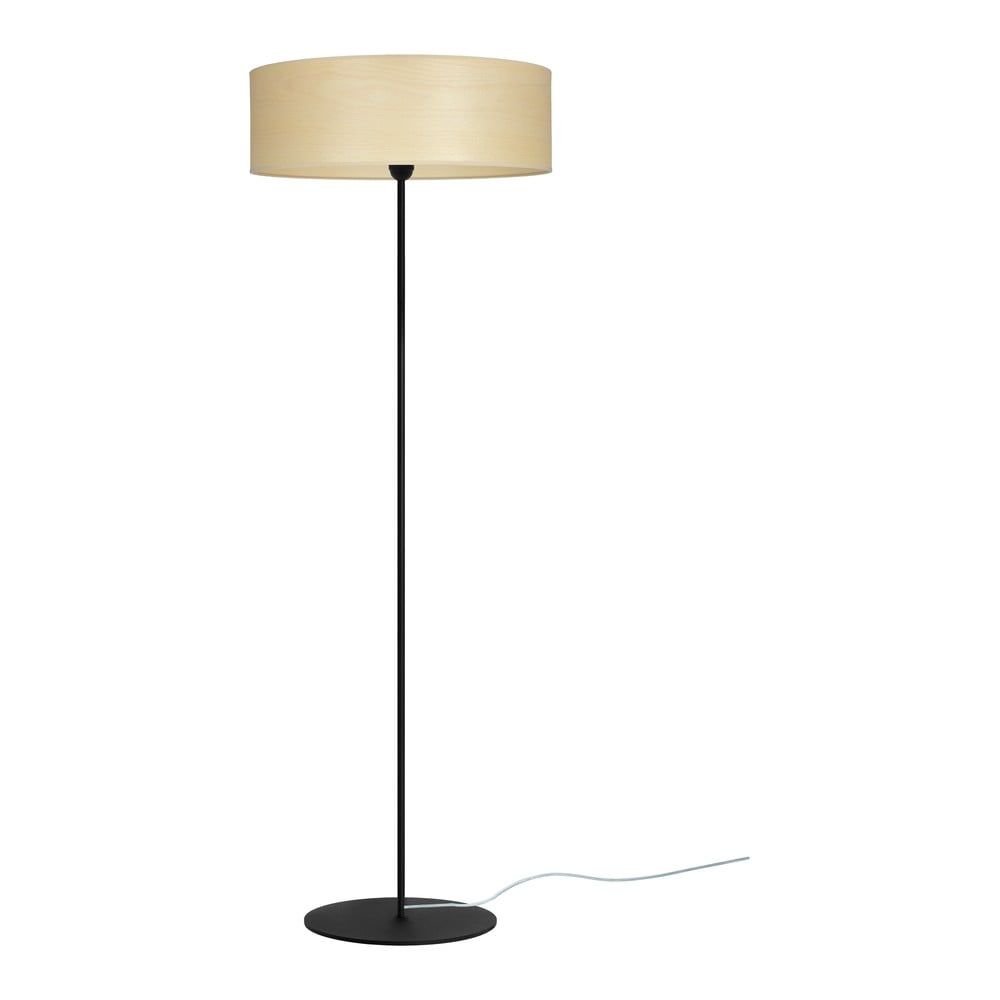Béžová stojacia lampa z prírodnej dyhy Sotto Luce Tsuru XL Light, ⌀ 45 cm - Bonami.sk