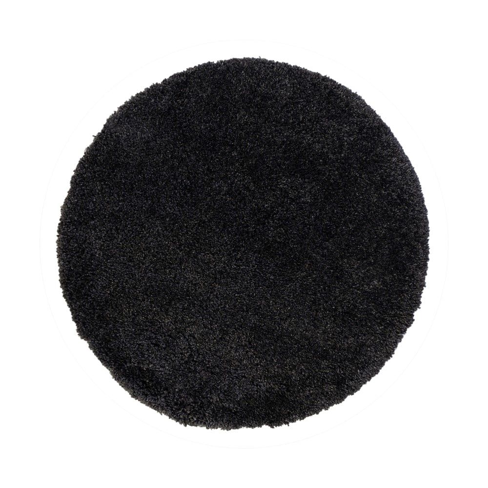 Čierny koberec Flair Rugs Sparks, ⌀ 133 cm - Bonami.sk