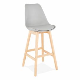 Sivá barová stolička Kokoon April, výška sedu 75 cm