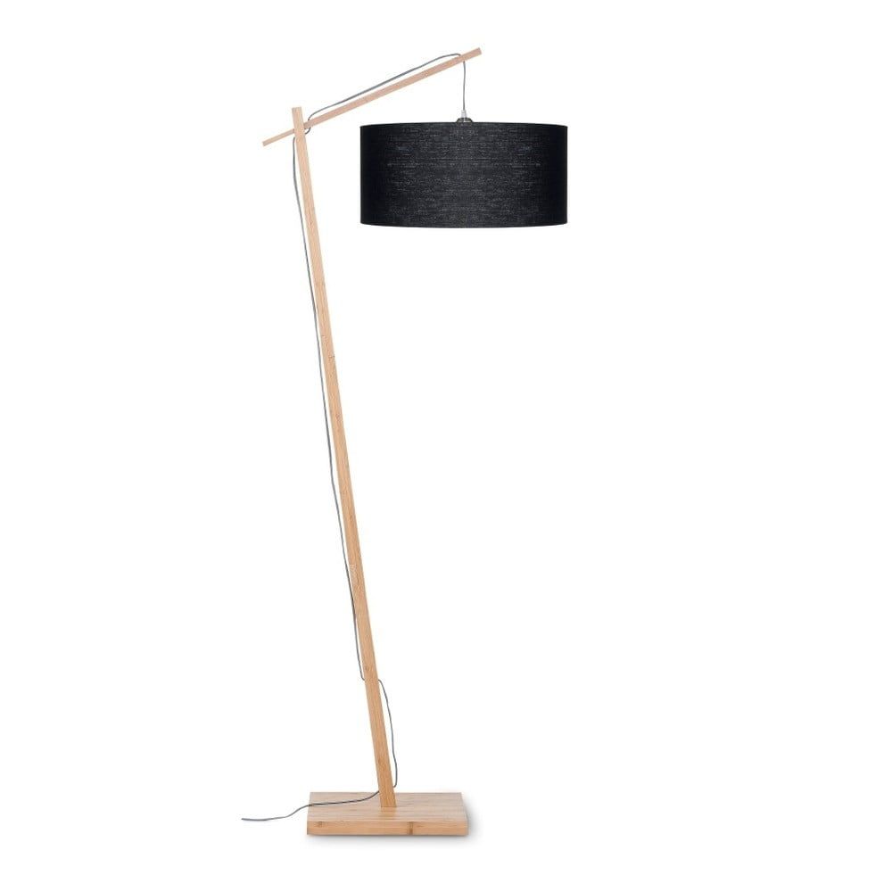 Stojacia lampa s čiernym tienidlom a konštrukciou z bambusu Good&Mojo Andes - Bonami.sk