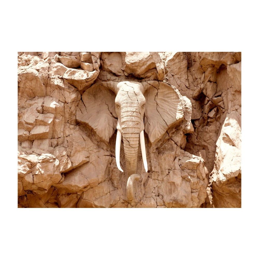 Veľkoformátová tapeta Artgeist Stone Elephant, 400 x 280 cm - Bonami.sk