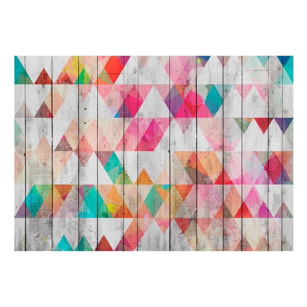 Veľkoformátová tapeta Artgeist Rainbow Triangles, 200 x 140 cm - Bonami.sk