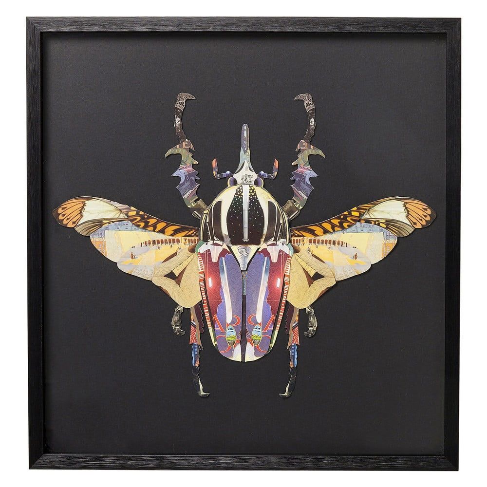 Zarámovaný obraz Kare Design Beetle, 60 x 60 cm - Bonami.sk