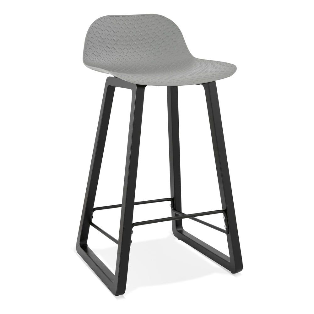 Sivá barová stolička Kokoon Miky, výška sedu 69 cm - Bonami.sk