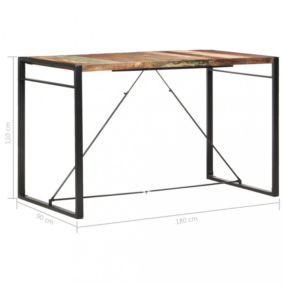 Barový stôl hnedá / čierna Dekorhome 180x90x110 cm - dekorhome.sk