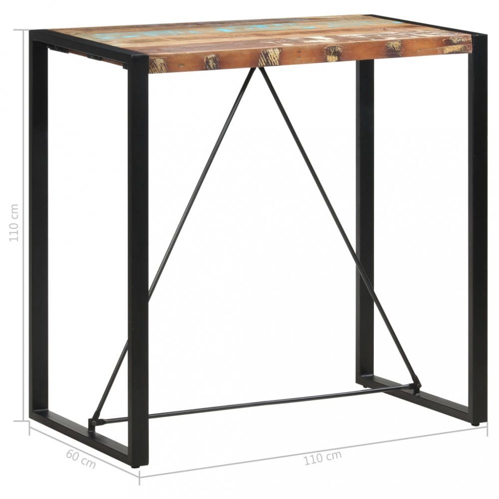 Barový stôl hnedá / čierna Dekorhome 110x60x110 cm - dekorhome.sk