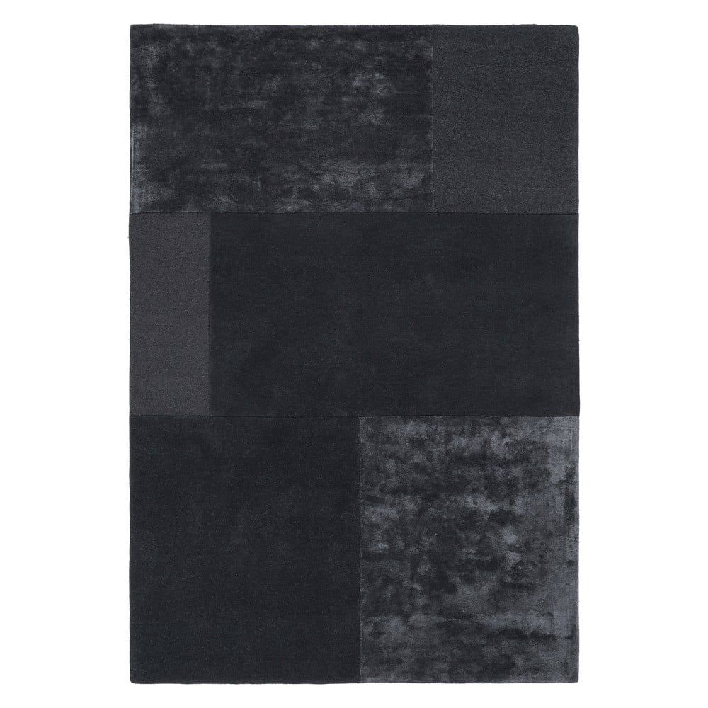 Antracitovosivý koberec Asiatic Carpets Tate Tonal Textures, 160 x 230 cm - Bonami.sk