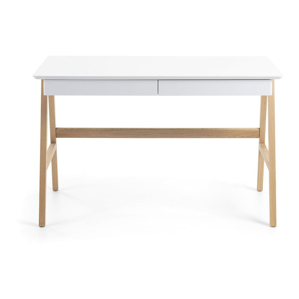 Pracovný stôl s bielou doskou La Forma Ingo, 120 x 60 cm - Bonami.sk