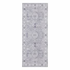 Svetlomodrý koberec Nouristan Gratia, 80 x 200 cm