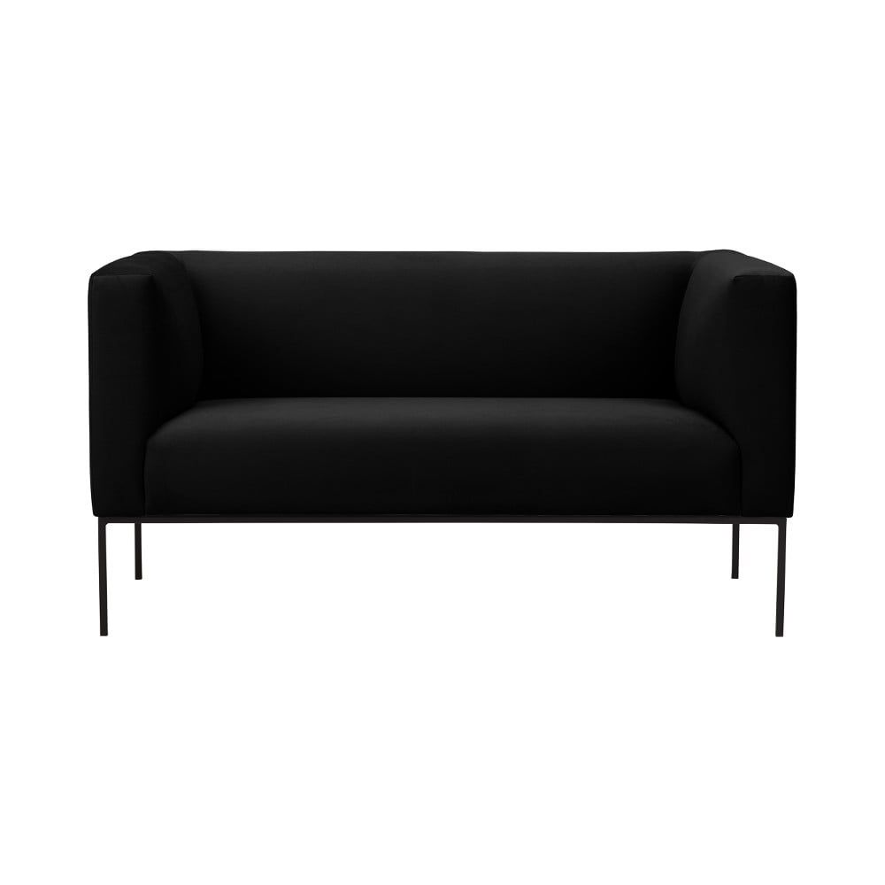 Čierna pohovka Windsor & Co Sofas Neptune, 145 cm - Bonami.sk