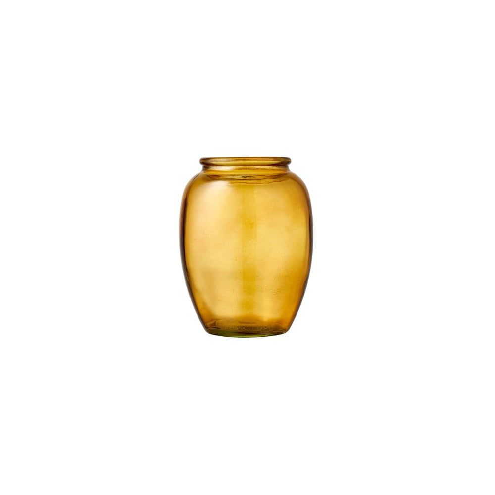 Žltá sklenená váza Bitz Kusintha, ø 10 cm - Bonami.sk
