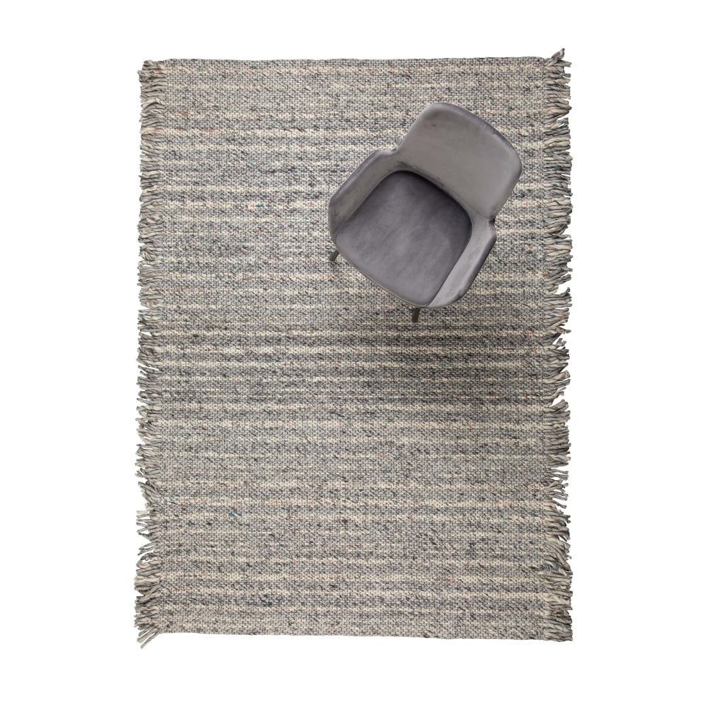 Sivý vlnený koberec Zuiver Frills, 170 x 240 cm - Bonami.sk