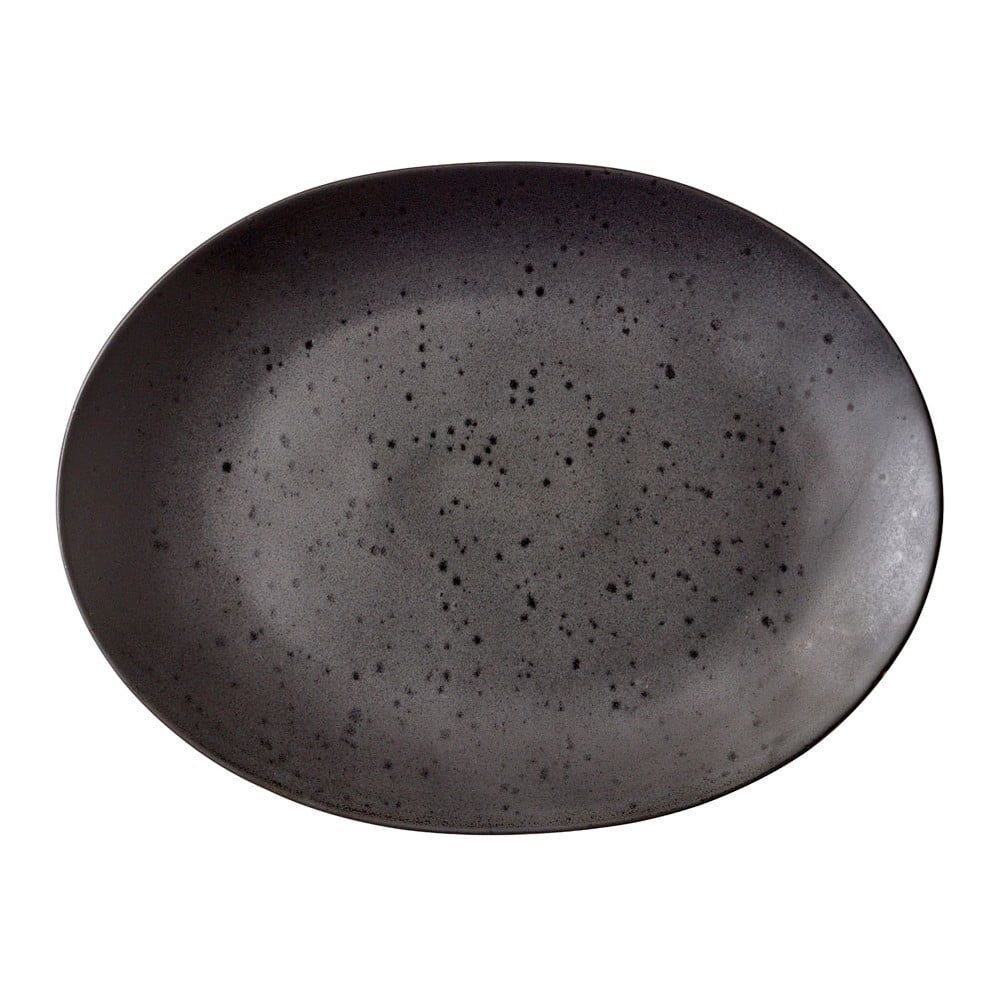 Čierny kameninový servírovací tanier Bitz Mensa, 30 x 22,5 cm - Bonami.sk