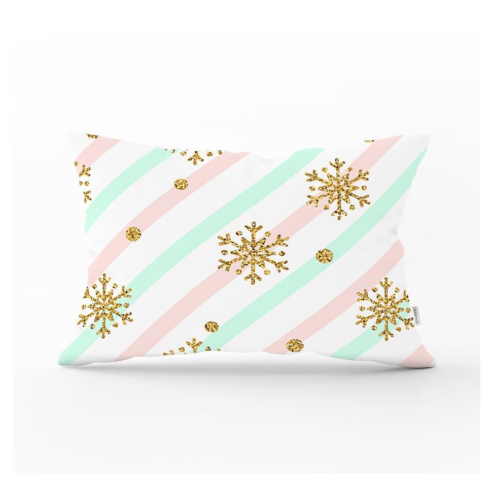 Vianočná obliečka na vankúš Minimalist Cushion Covers Gold Snowflake, 35 x 55 cm - Bonami.sk