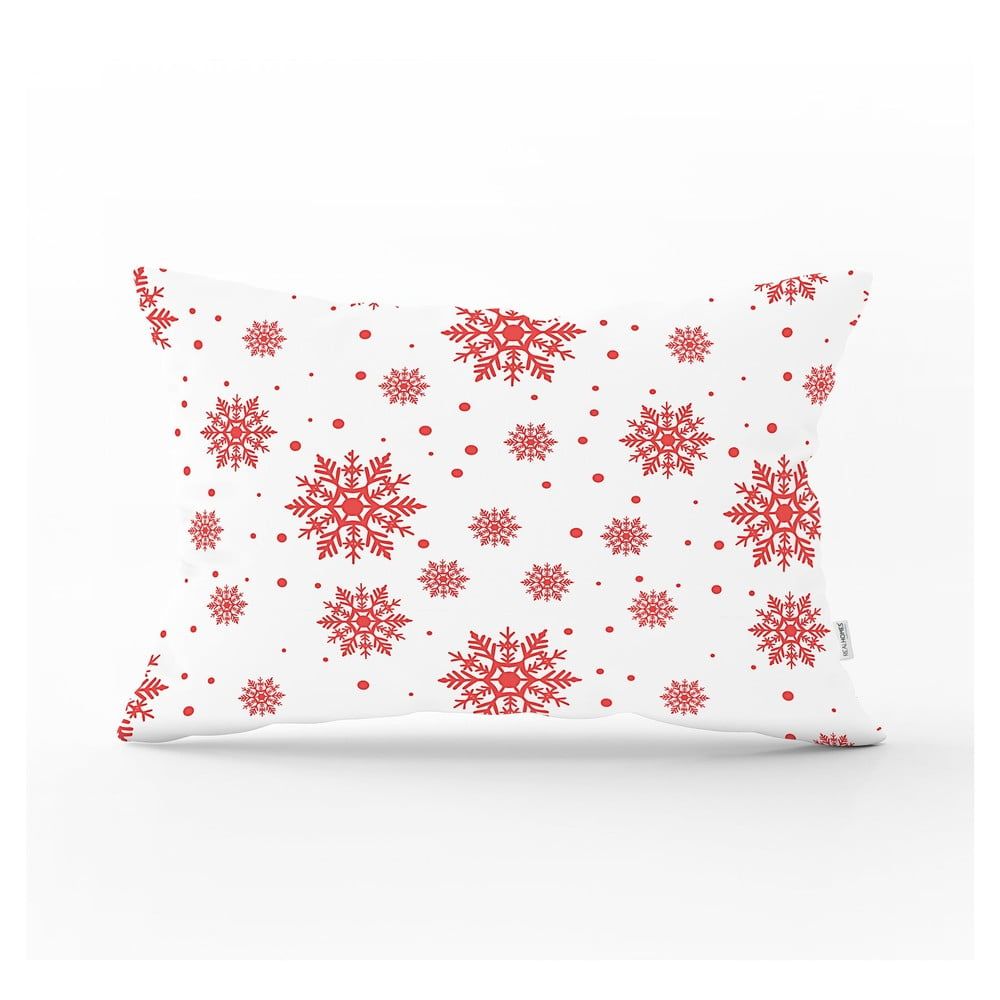 Vianočná obliečka na vankúš Minimalist Cushion Covers Red Snowflakes, 35 x 55 cm - Bonami.sk