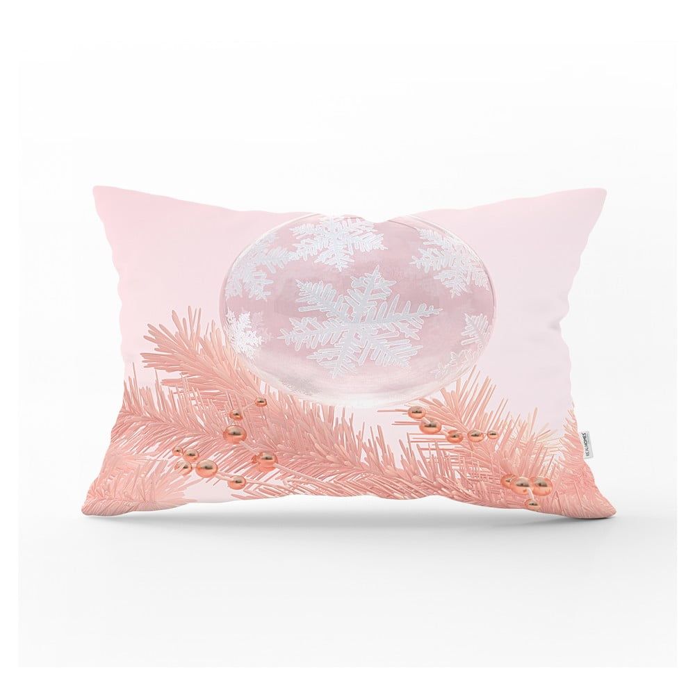 Vianočná obliečka na vankúš Minimalist Cushion Covers Pink Ornaments, 35 x 55 cm - Bonami.sk