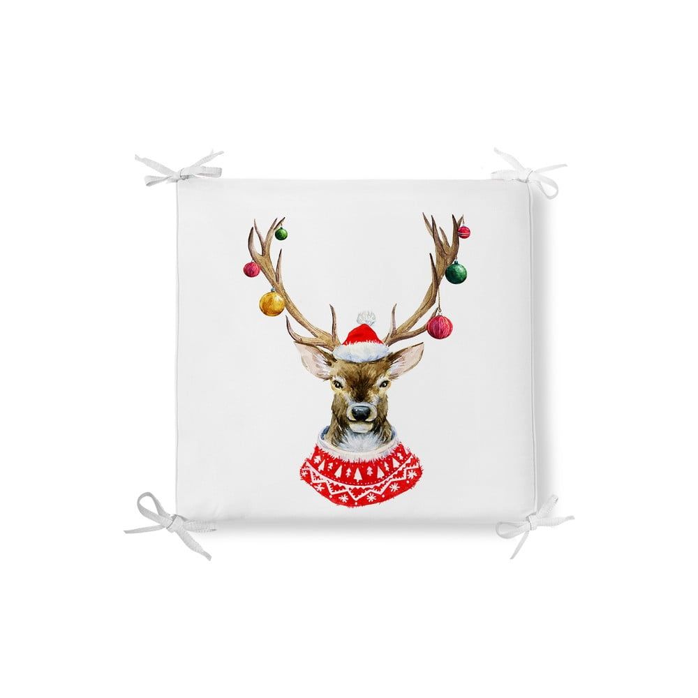 Vianočný sedák s prímesou bavlny Minimalist Cushion Covers Merry Reindeer, 42 x 42 cm - Bonami.sk