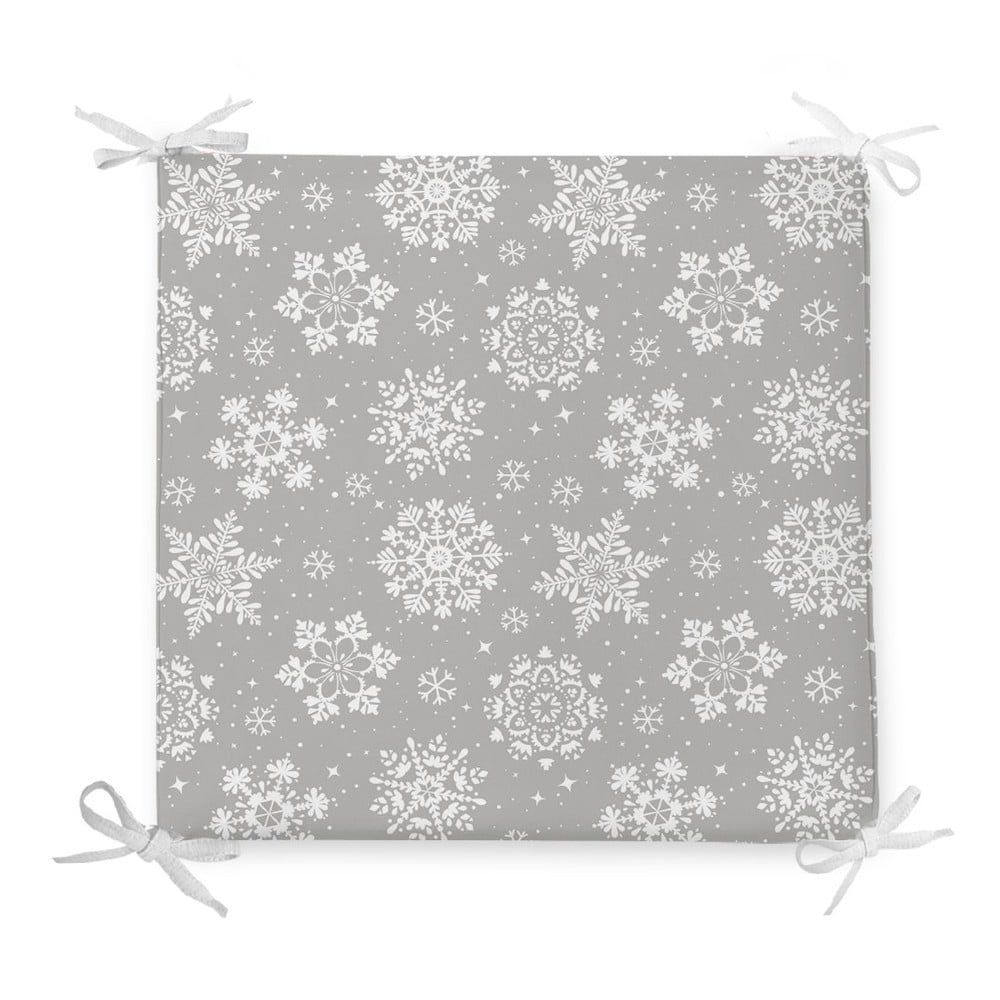 Vianočný sedák s prímesou bavlny Minimalist Cushion Covers Flakes, 42 x 42 cm - Bonami.sk