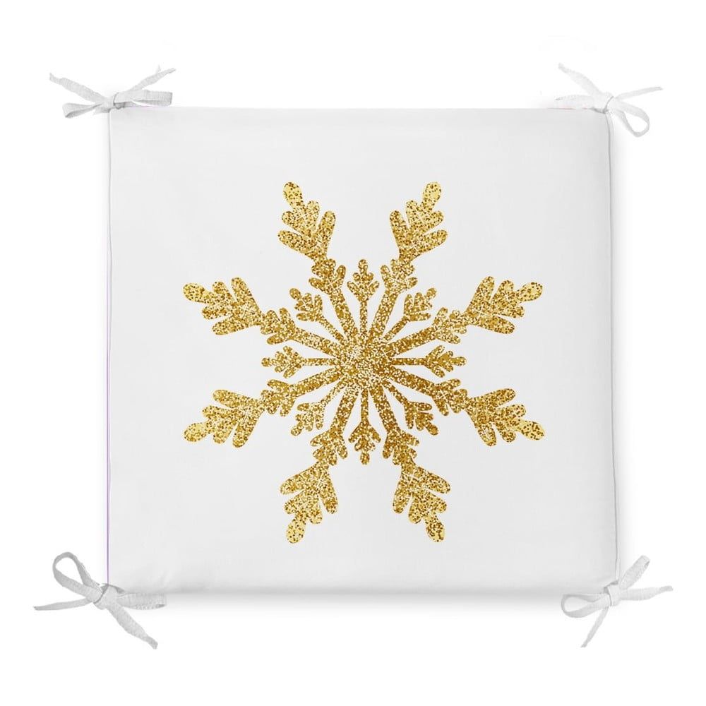 Vianočný sedák s prímesou bavlny Minimalist Cushion Covers Single Snowflake, 42 x 42 cm - Bonami.sk
