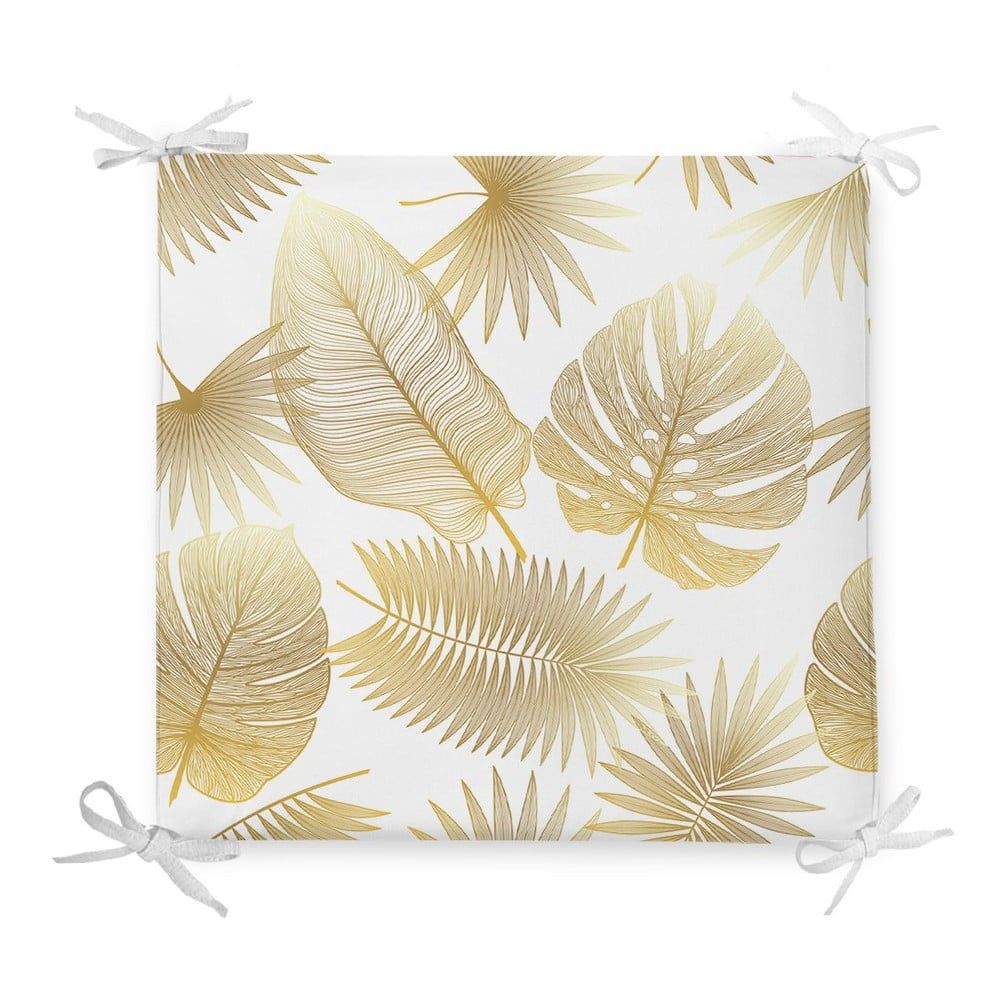 Sedák s prímesou bavlny Minimalist Cushion Covers Gold Leaf, 42 x 42 cm - Bonami.sk