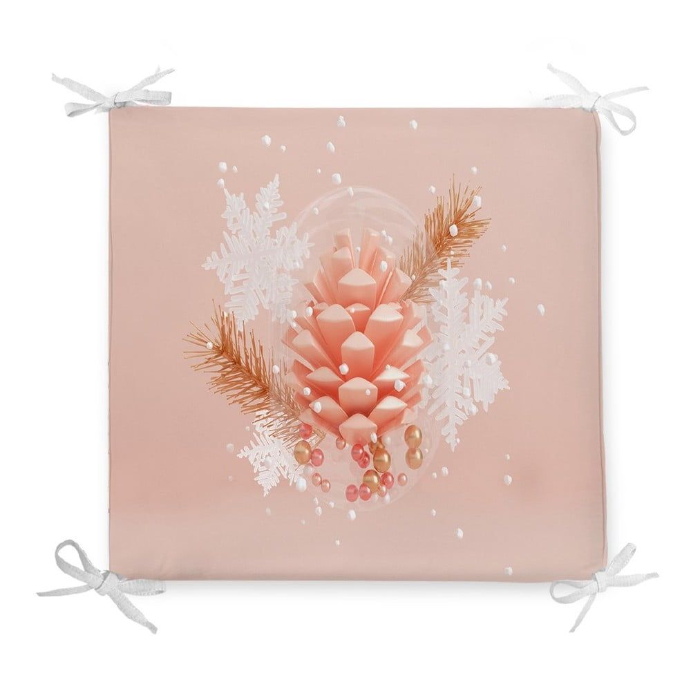 Vianočný sedák s prímesou bavlny Minimalist Cushion Covers Pastel Cone, 42 x 42 cm - Bonami.sk