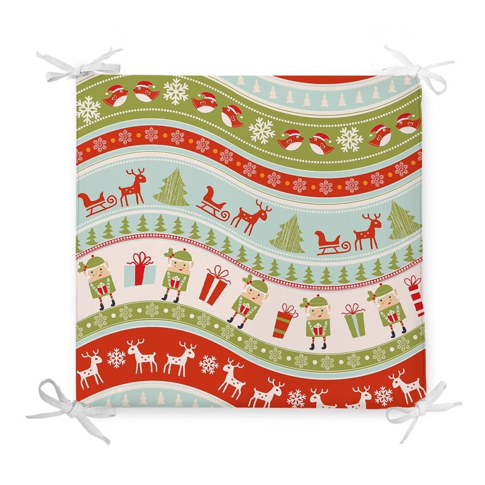 Vianočný sedák s prímesou bavlny Minimalist Cushion Covers Elves, 42 x 42 cm - Bonami.sk