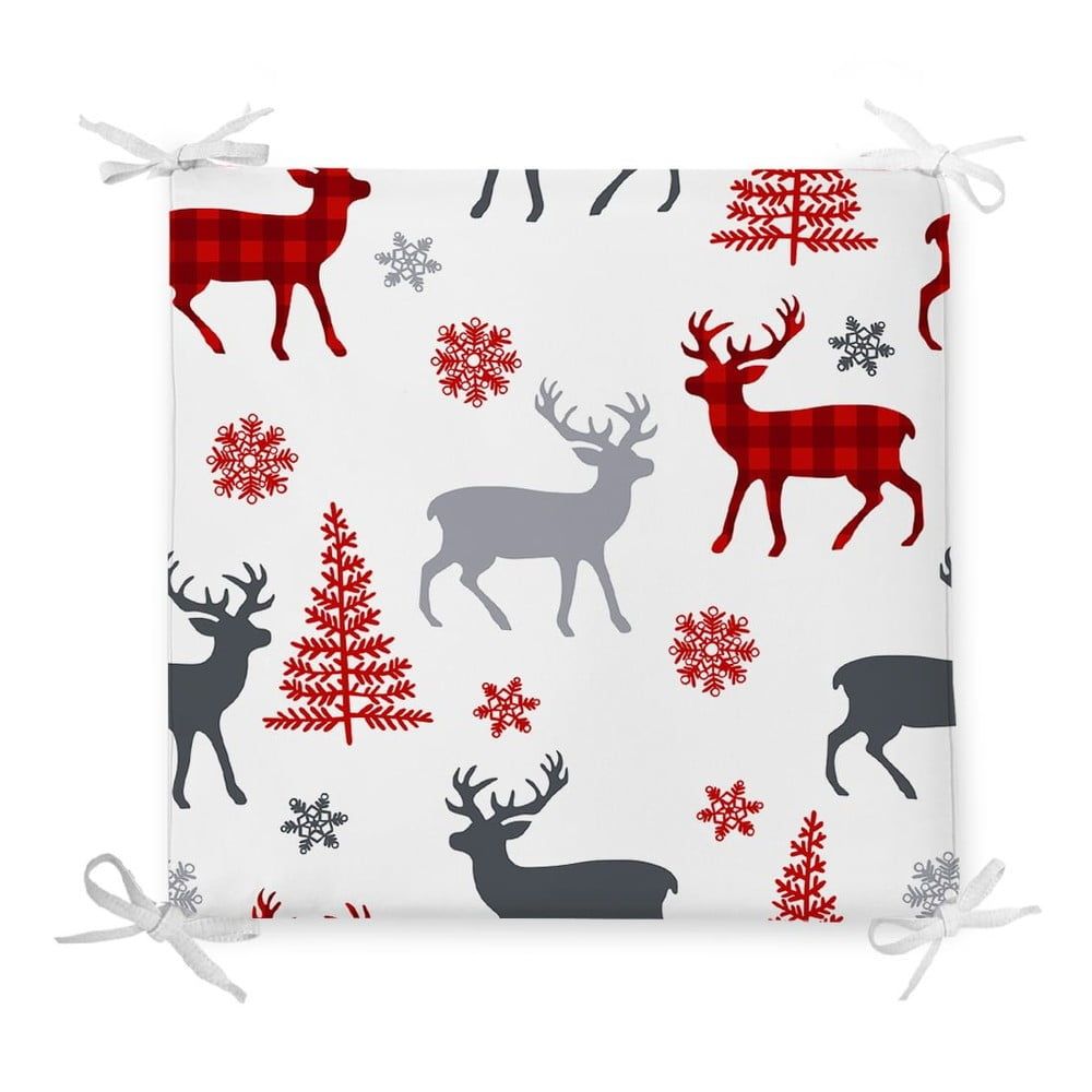 Vianočný sedák s prímesou bavlny Minimalist Cushion Covers Holly Night, 42 x 42 cm - Bonami.sk